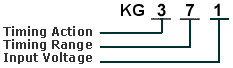 Relay Timer Order Code Diagram