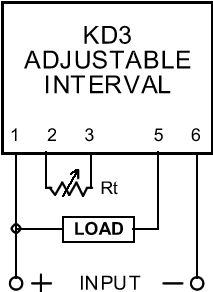 KD3 Adjustable Interval Timer Wiring Diagram