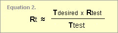 equation to calculate reistance of timing resistor